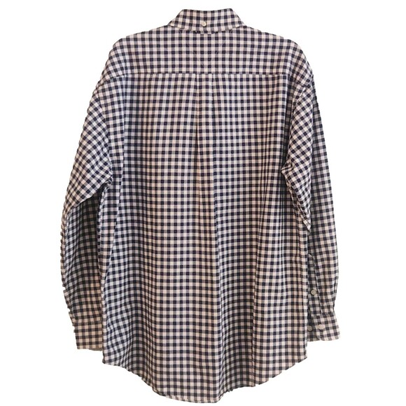 Tommy Hilfiger Shirt Men's Size Large Lion Crest Logo Black Check Long Sleeve - Picture 5 of 9